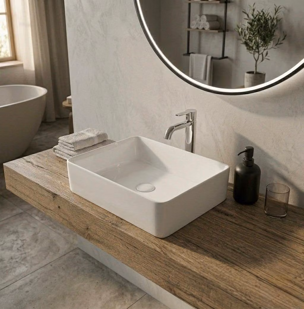Lavabo appoggio 30x40 cm LA49 Bianco