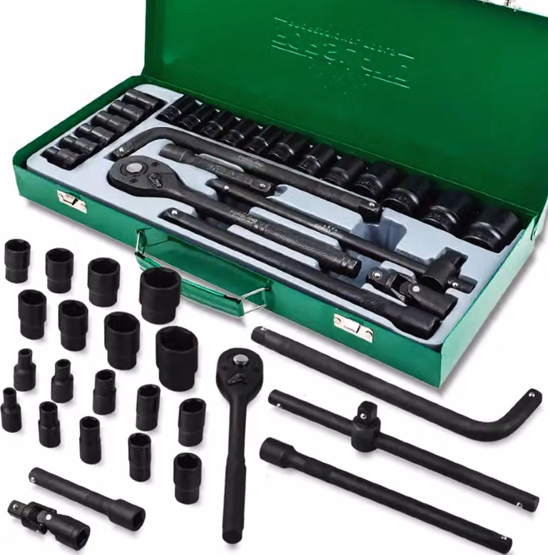 Set di utensili FORSLAND 1/2" esagono 8-32mm 24 pezzi + valigetta