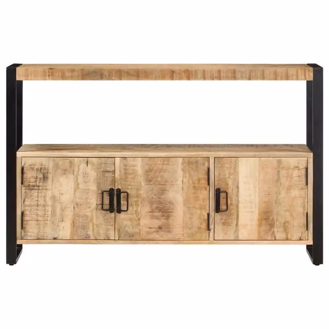Armadietto 120x30x75 cm in Legno Massello di Mango CFW7750416