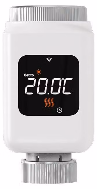 Valvola termostatica per radiatore, controllo intelligente, modalità di risparmio energetico, 1 pezzo