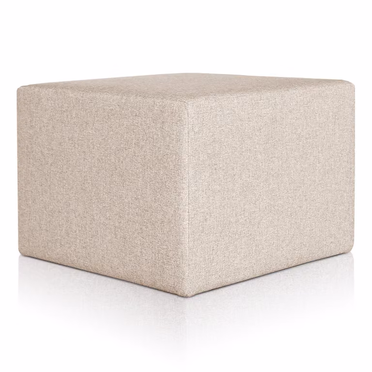 Pouf Rubino 63 x 63 cm Beige