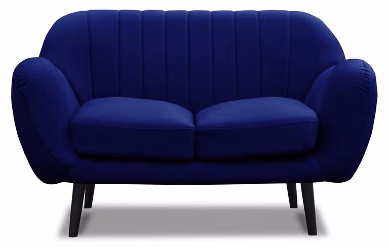 Couch Polster 3+2+1 Sitzer Polster Möbel Sofagarnitur Couchen Blau Sofas Textil