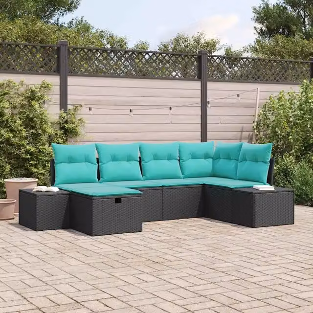 Set di divani 7 pz polyrattan 3360717