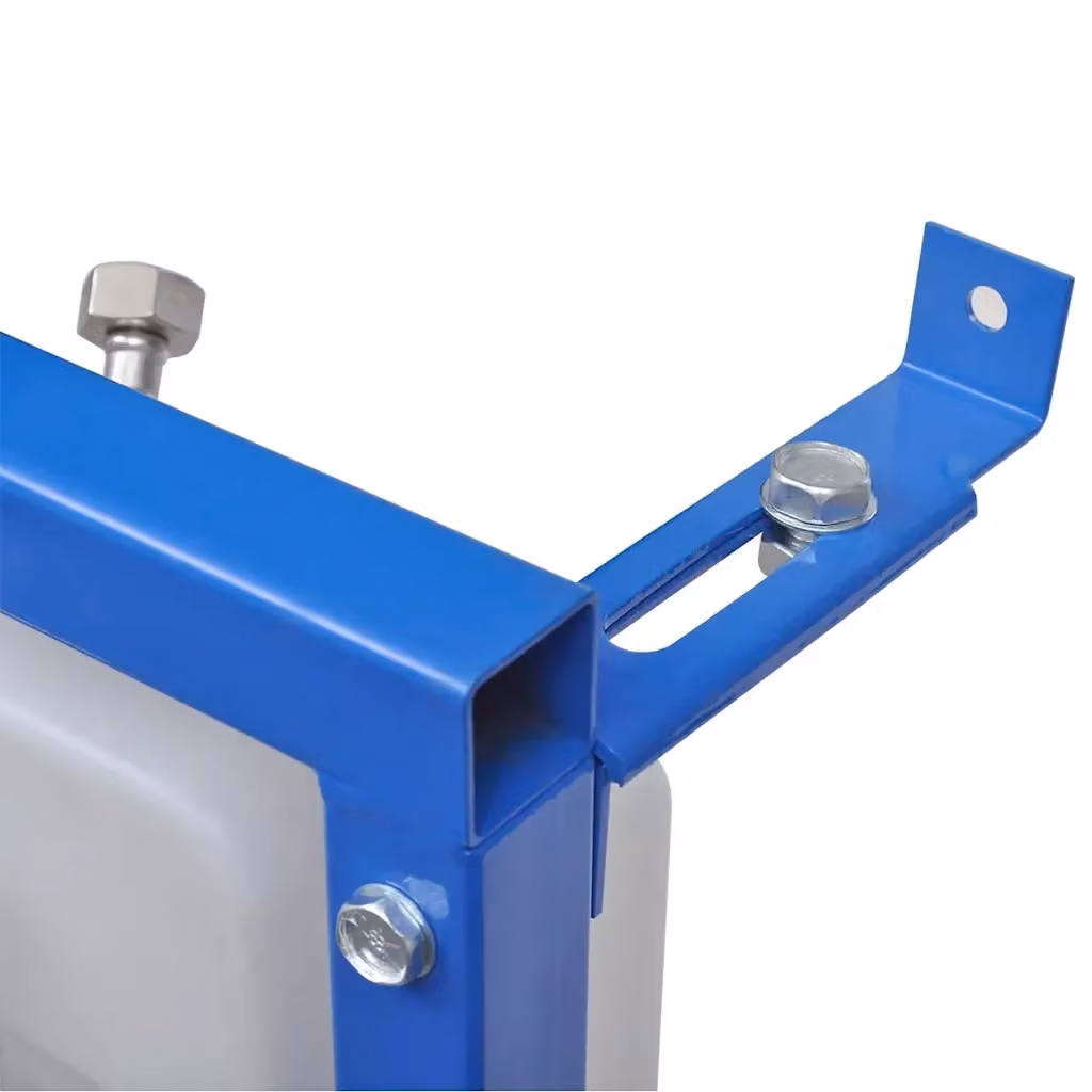 Cassetta a incasso per WC sospeso vidaXL con doppio comando per risparmio idrico, colore bianco e blu, capacità 11 l, L/P/H: 41 x 14 x (110-125) cm – 2