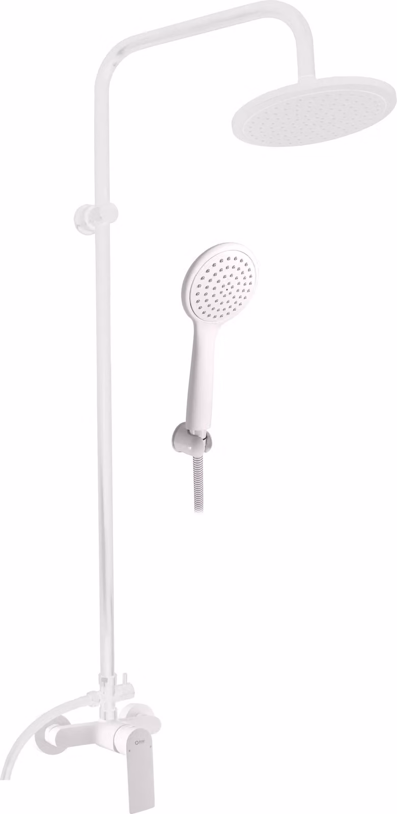 NIL - Sistema doccia con miscelatore, Bianco - opaco NL182.5/7BMAT, RAV Slezák