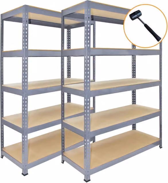 Scaffalatura da Garage e Officina Monster Racking in Acciaio Grigio – 1