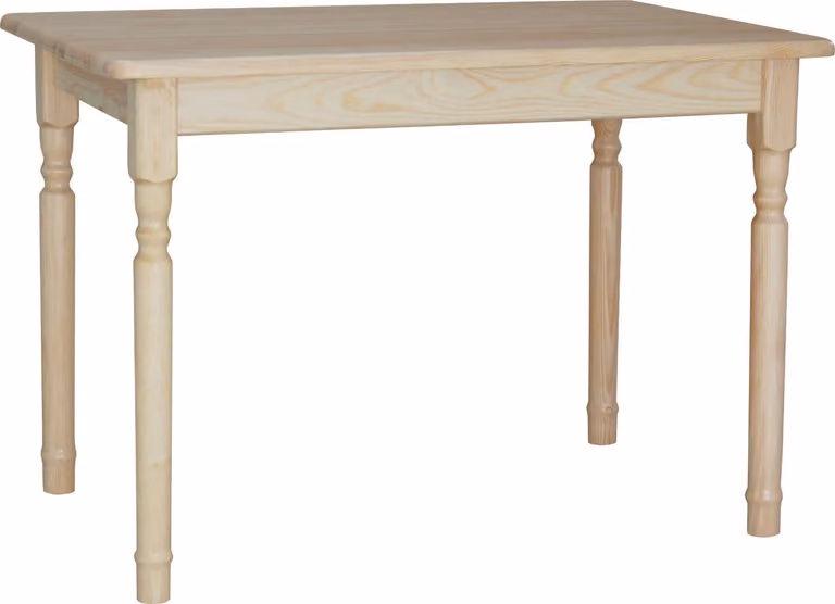 Tavolo II in legno di pino massiccio, laccato 120 x 70 cm