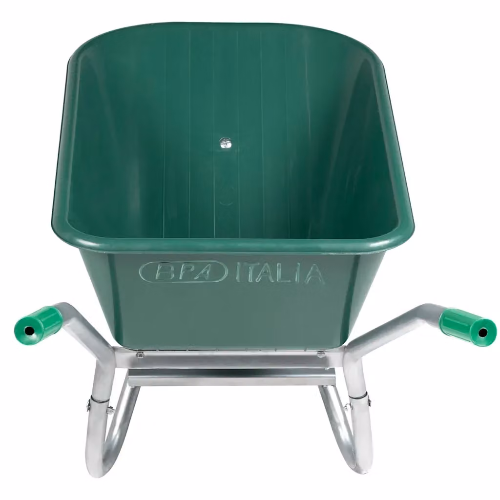 Carriola Videx Verde in Acciaio Zincato e Plastica con Capacità 90 L e Portata 150 kg – 2