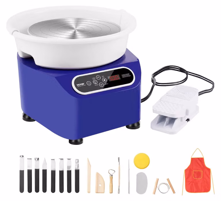Disco per Vetroceramica - Piatto girevole - Disco da modellazione - Ruota per Vetroceramica - Disco per la lavorazione della Vetroceramica - Motore da 350W