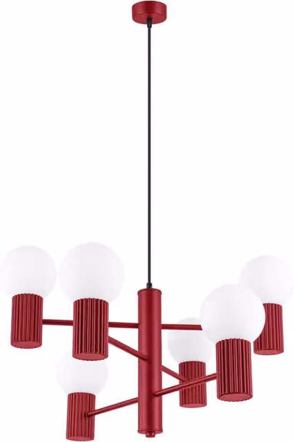 Lampadario HALO 6 bordeaux