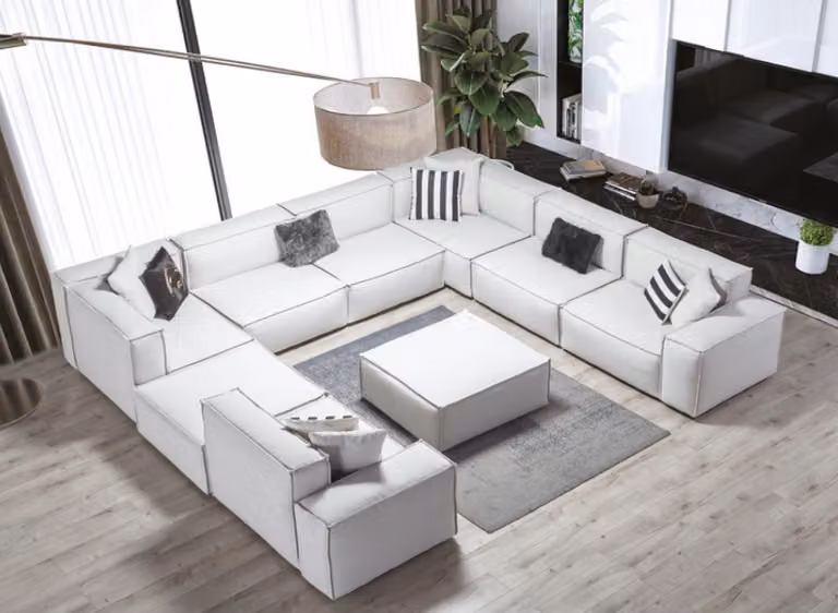 Ecksofa Couch Polster Ecksofas Sofa Couchen Wohnzimmer Möbel Wohnlandschaft