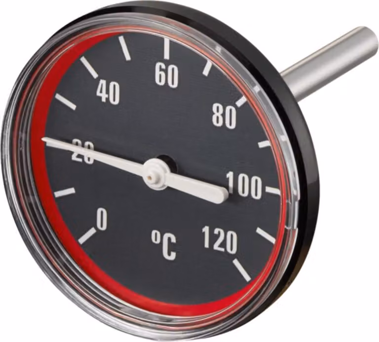 Termometro di ricambio Oventrop per Regumat/Regusol DN 25 rosso
