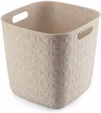 Cesta in plastica Cube Curver Bianco gesso L/P/H: 28 x 28 x 27 cm