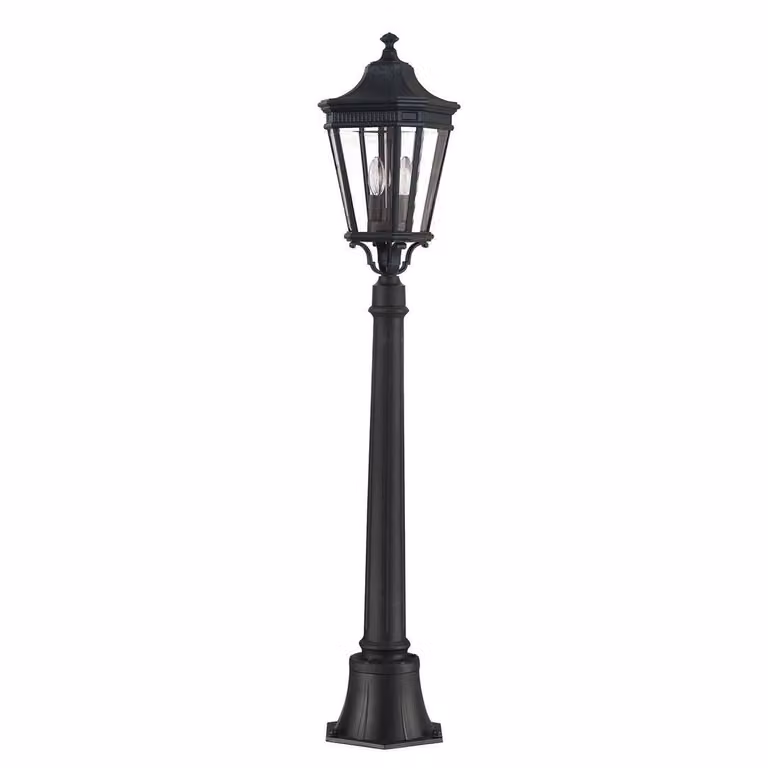Lampada da terra da esterno 110 cm Cotswold Lane 2xE14 nera Feiss FE-COTSLN4-M-BK