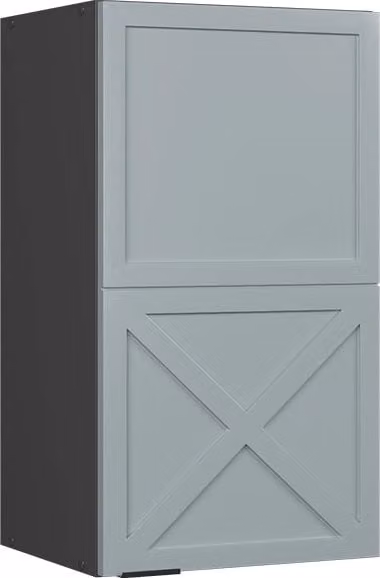 Pensile da cucina Vicco Fame-Line Blu e Antracite con ante a battente e finitura opaca L: 40 cm, H: 72 cm, P: 34,1 cm