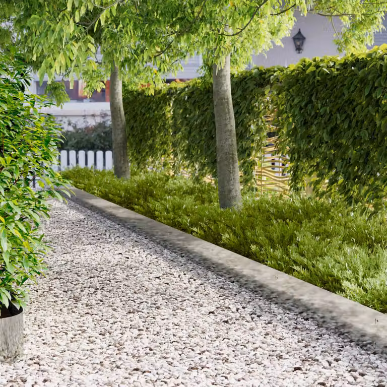 Set di 20 bordure per prato vidaXL in acciaio color argento, 103 x 25 cm