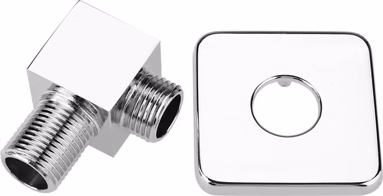 Gomito di uscita a parete, gomito per doccetta accessori di alimentazione a parete, ottone per soffione bagno