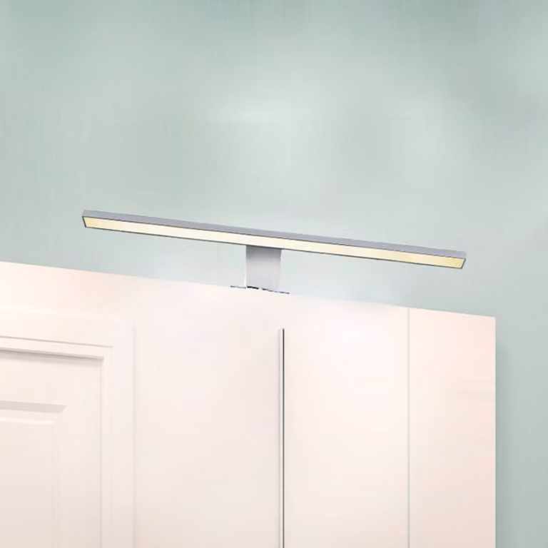B.K. Licht Applique da parete Mira, Cromo / Argento, Bagno, Metallo, Applique