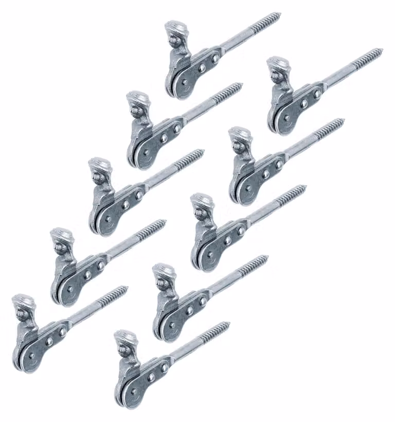 Alberts 864217 - Fermalegna per finestre, marca Schäferkopf, da avvitare o da murare, zincato blu mediante galvanizzazione, 126,5 mm, confezione da 10 pezzi