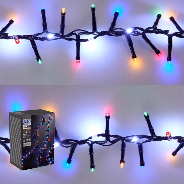 Catena luminosa 710 LED – Multicolore / Bianco