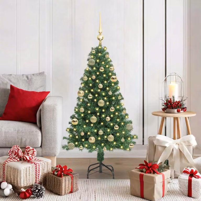 Maison Exclusive - Albero di Natale artificiale con 150 LED e supporto, verde, 120 cm