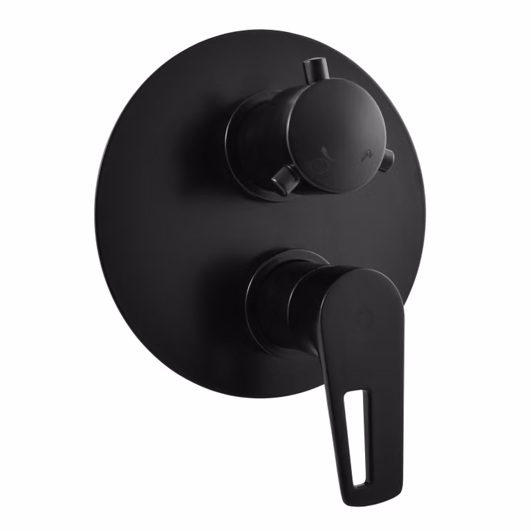 Slezák-RAV Slezák Rav CO286KCMAT Miscelatore da incasso per doccia, nero opaco Colore: nero opaco