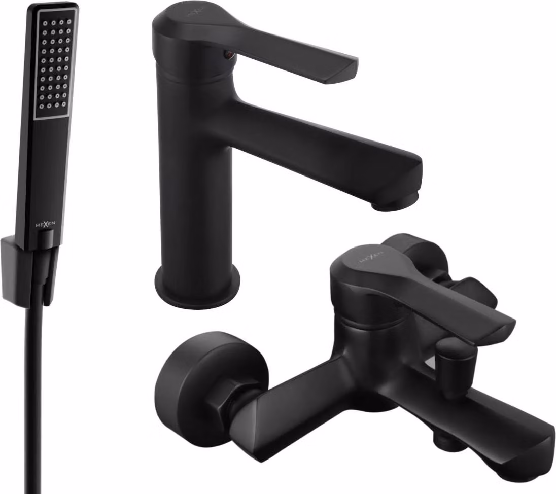 Mexen Sabre R72 set vasca da bagno, nero - 72103R72-70