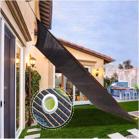 Telo ombreggiante per giardino - 70% di trasparenza - 3x6 metri - Nero