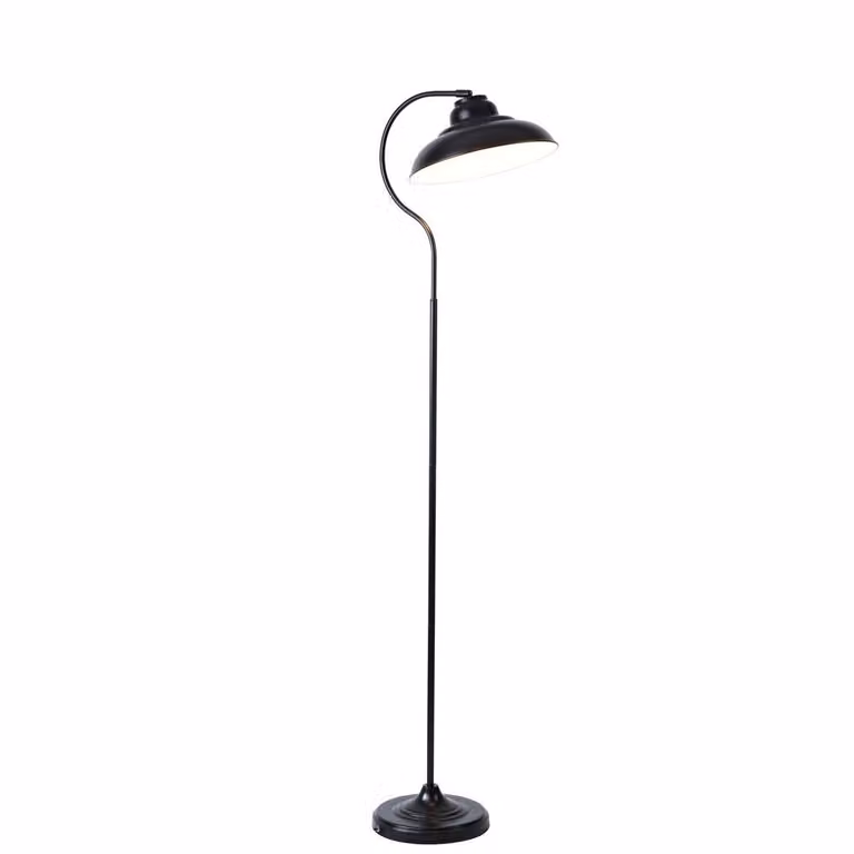 Rabalux 5310 Lampada da terra Dragan, E27, nera, rotonda, industriale, ø310mm