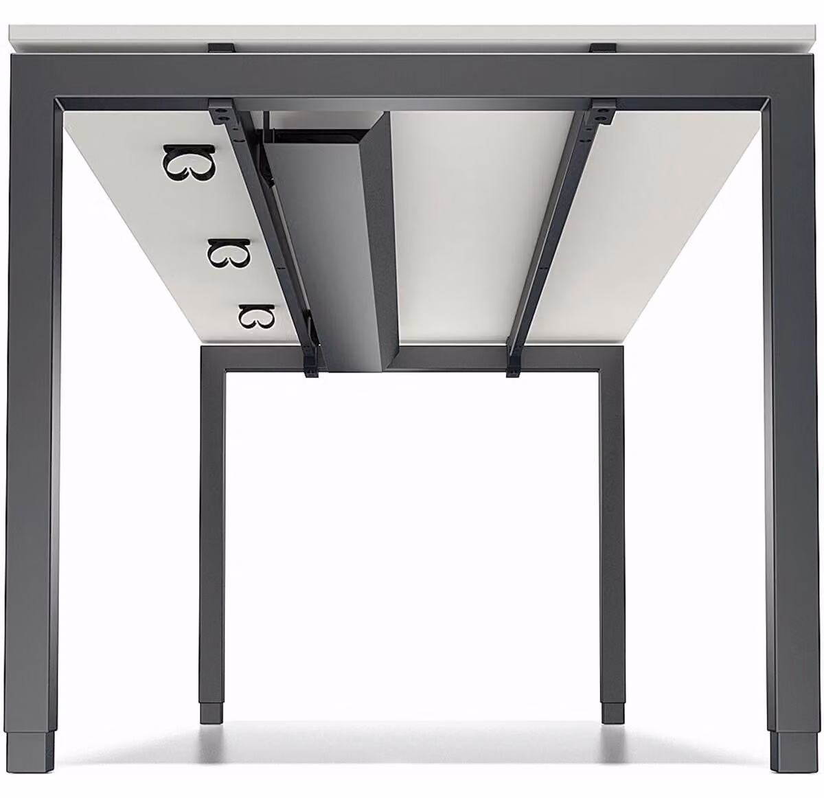 Passacavi per scrivania Cito 1600 mm Colore grigio antracite
