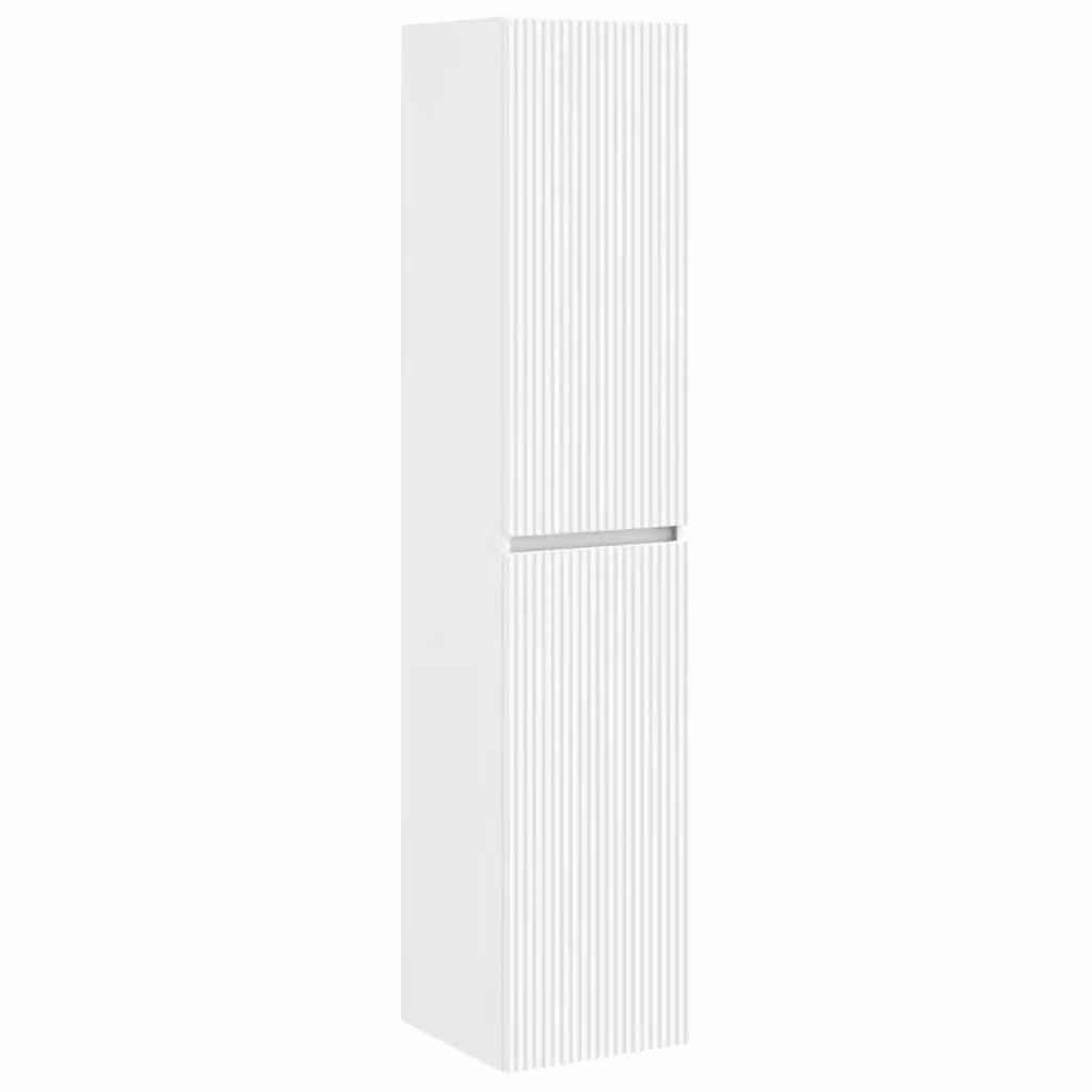 Mobiletto da Bagno a Muro Moderno vidaXL Bianco Opaco L/P/H: 33 x 34,5 x 160 cm – 2