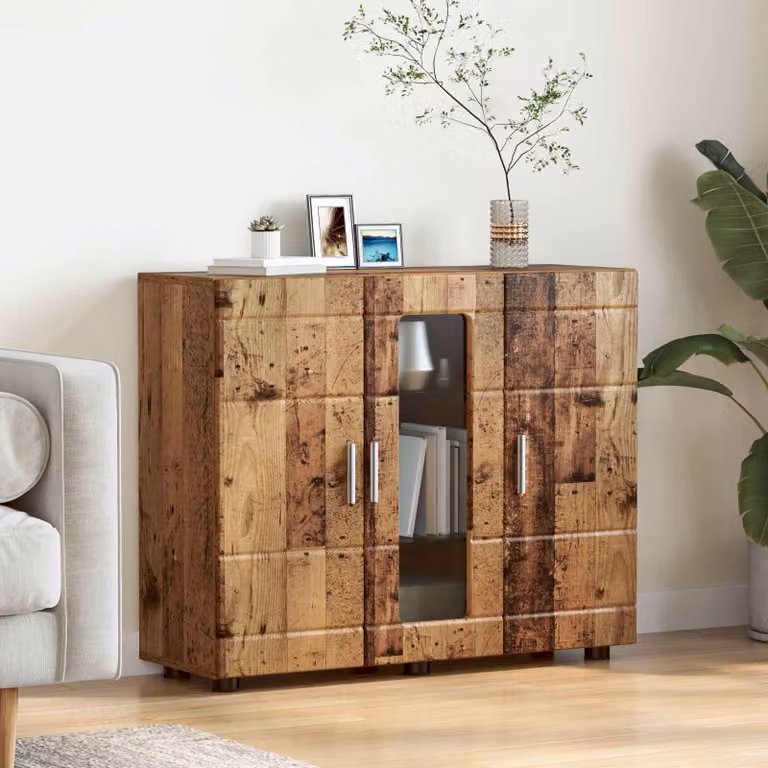 Armadio moderno vidaXL in legno ingegnerizzato marrone con ante a battente