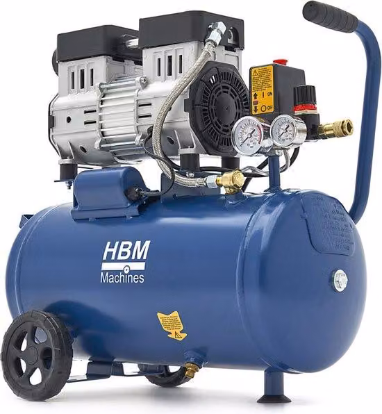 Compressore silenzioso e senza olio HBM da 24 litri