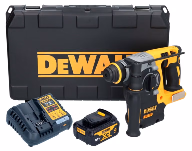 Martello combinato a batteria DeWalt DCH 273 M1 18 V 2,1 J SDS Plus Brushless + 1x batteria 4,0 Ah + caricabatteria + valigetta