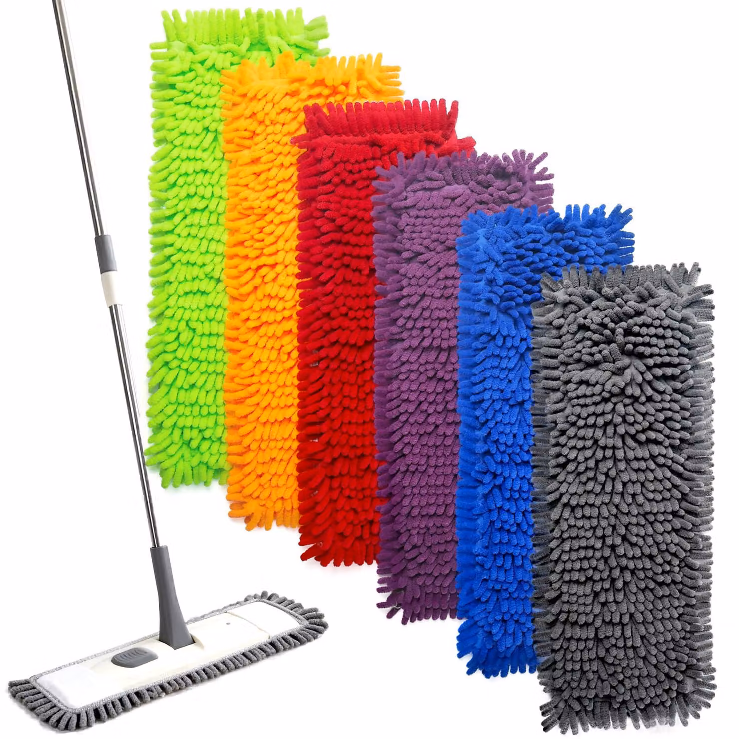 Set di 6 panni in microfibra per la pulizia, dimensioni 40x10 cm, alta capacità di assorbimento, riutilizzabili