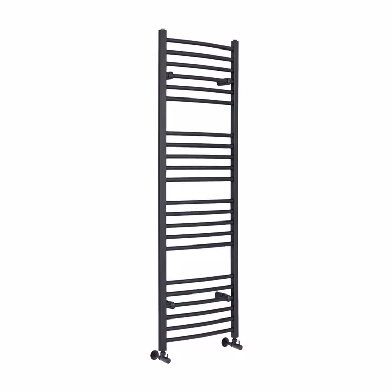 Scaldasalviette Curvo Antracite 1600x500mm 640W - Termoarredo Bagno - Artle