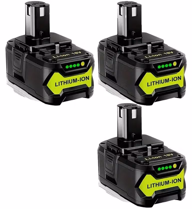 Batterie, capacità 8000 mAh, compatibili con diversi utensili elettrici, confezione da 3 pezzi, capacità 8.0 Ah