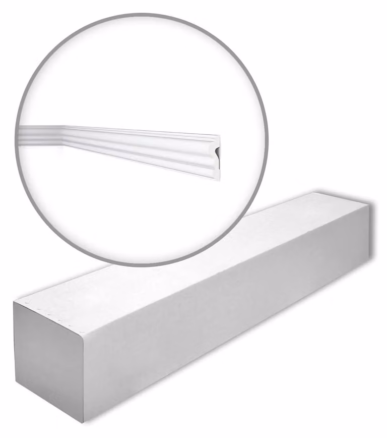 NMC Z1360-box ARSTYL Noel Marquet 1 cartone con 39 strisce decorative Rivestimento murale stile classico colore bianco | 78 m