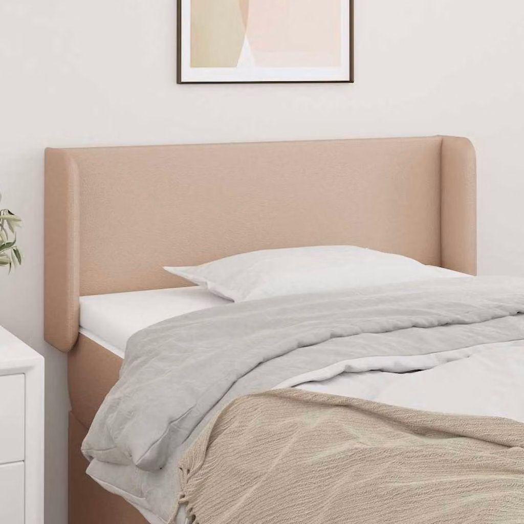 vidaXL Testiera ad Orecchio Cappuccino 93x16x78/88 cm in Similpelle