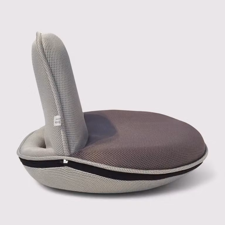 Artemisia - Poltrona pieghevole grigia per yoga o relax