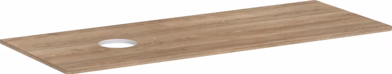 hansgrohe Xelu Q Console avec découpe ronde à gauche, 1360x550, pour vasque à poser, sans trou pour robinet, 54116230, 54116230