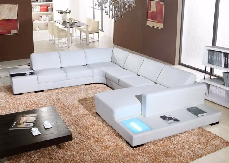 Eckgarnitur Wohnlandschaft U-Form Sofa Eckcouch Ecksofa Couch Garnitur Polster