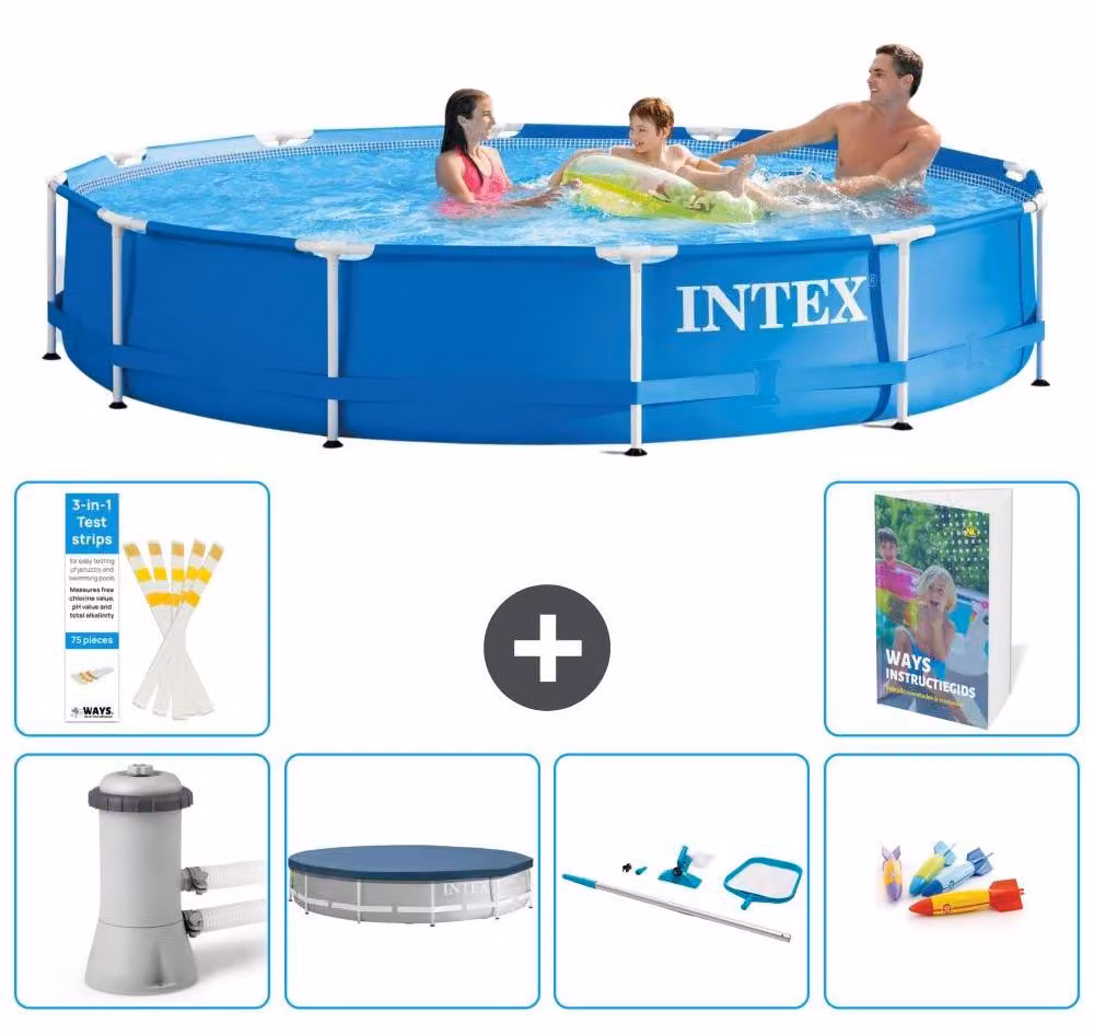 Piscina autoportante rettangolare - 366x76 cm - composta da 5 parti - Modello S299