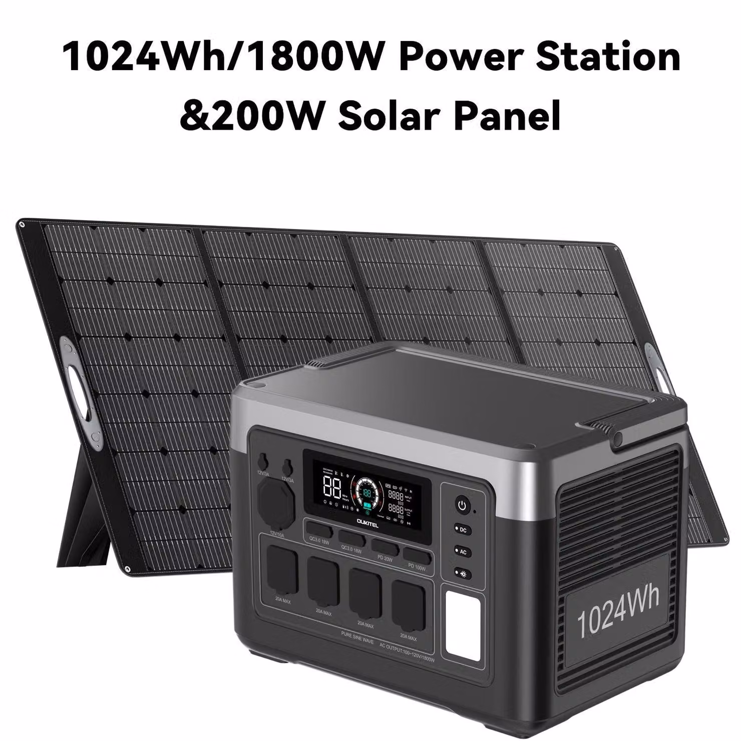 Impianto di pannelli solari - Centralina portatile di alimentazione - Generatore solare - Centrale di emergenza - Centrale di energia solare
