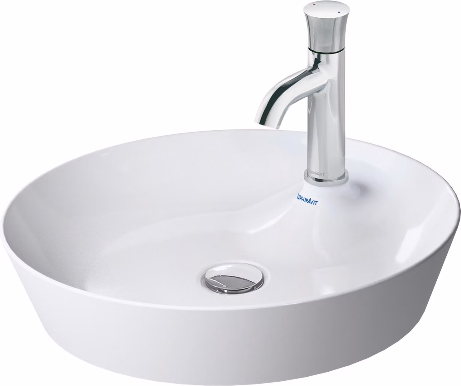 Duravit Cape Cod Évier à poser, avec 480 mm, avec îlot de distribution, sans trop-plein, 2328480000, 2328480000