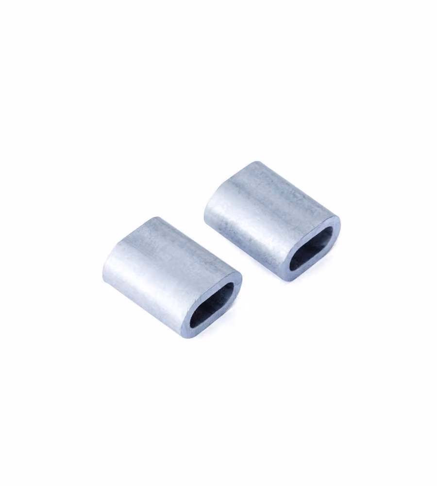 Manicotti in alluminio 5 mm. per impiombature 2 pz.