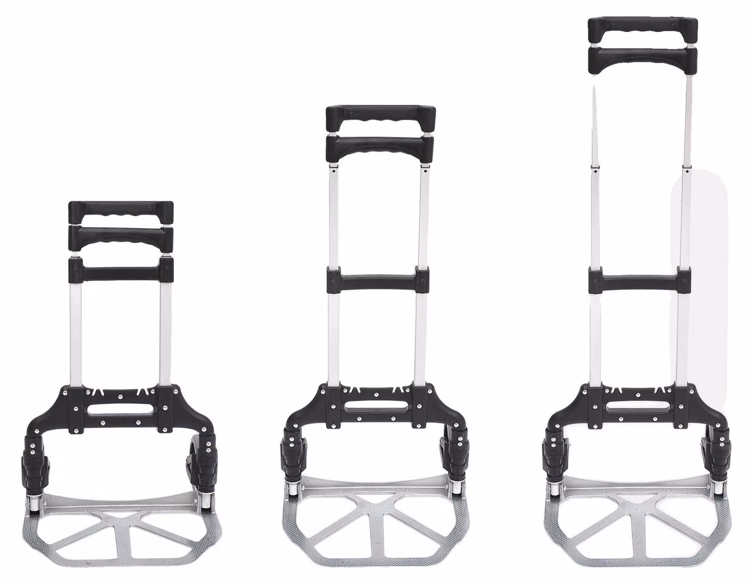 Carrello a mano, in alluminio leggero, carico massimo 70 kg, carrello a mano