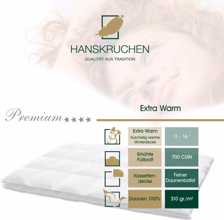 HANSKRUCHEN piumino in piuma 155x200 cm extra caldo 100% piumino lavabile per allergici piumino invernale traspirante bianco