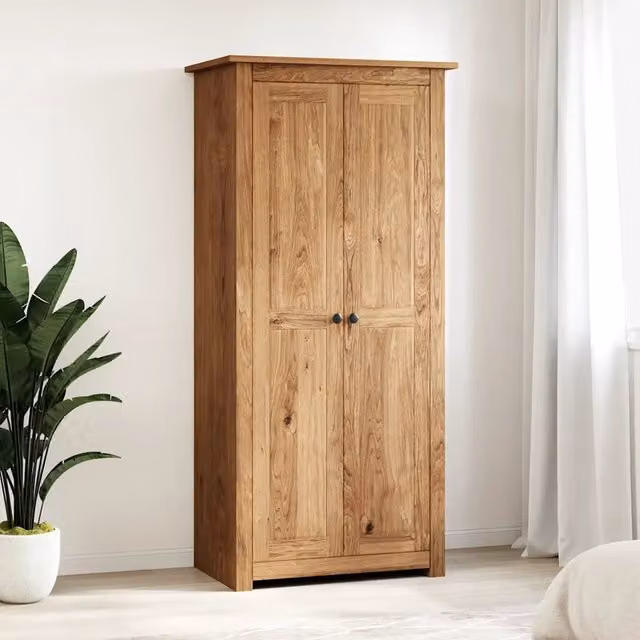 Armadio 80x50x171,5 cm in Legno Massello Pino Panama Range 282664