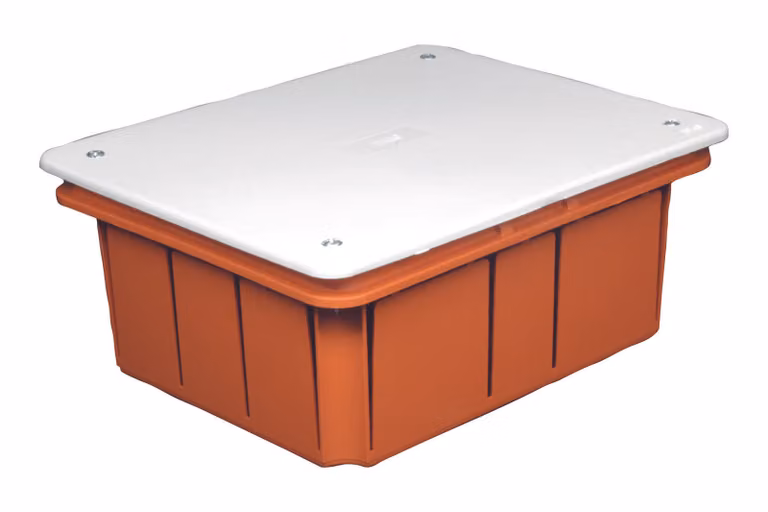 Cassetta di derivazione da incasso muro 161x130x70 con coperchio e viti IP40 FAEG - FG10213